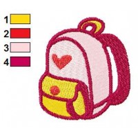School Bag Embroidery Design